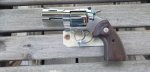 Colt Python 3" 357 Magnum Semi Bright Stainless Revolver (image for) Colt Python 3" 357 Magnum Semi Bright Stainless Revolver