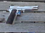 Standard Manufacturing Nickel 1911 45 ACP Pistol (image for) Standard Manufacturing Nickel 1911 45 ACP Pistol